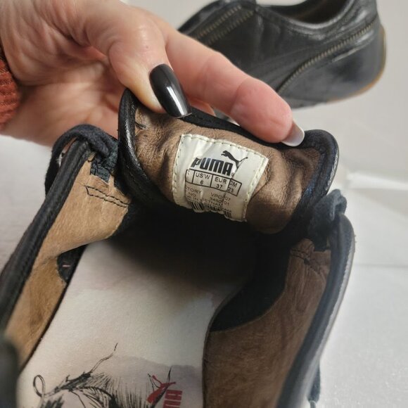 Vintage Alexander McQueen X Puma RARE Zipper Sneaker Pointed Toe Loafer Size 6 - Picture 4 of 10